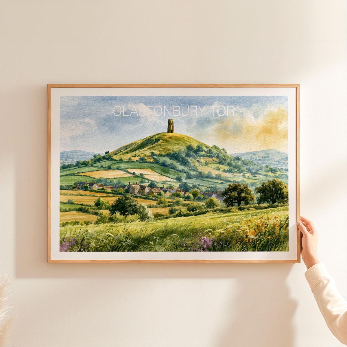 Glastonbury Tor travel poster – view 2
