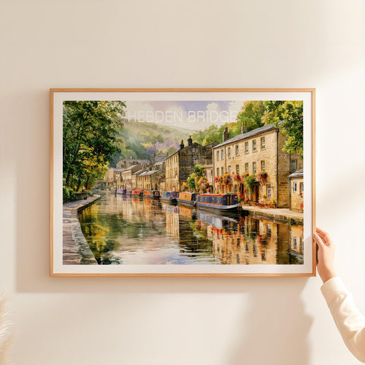 Hebden Bridge travel poster – view 2