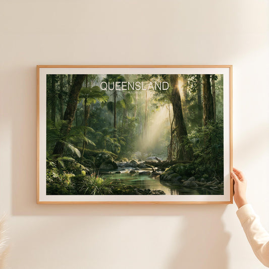 Queensland Australia Rainforest travel poster – view 2