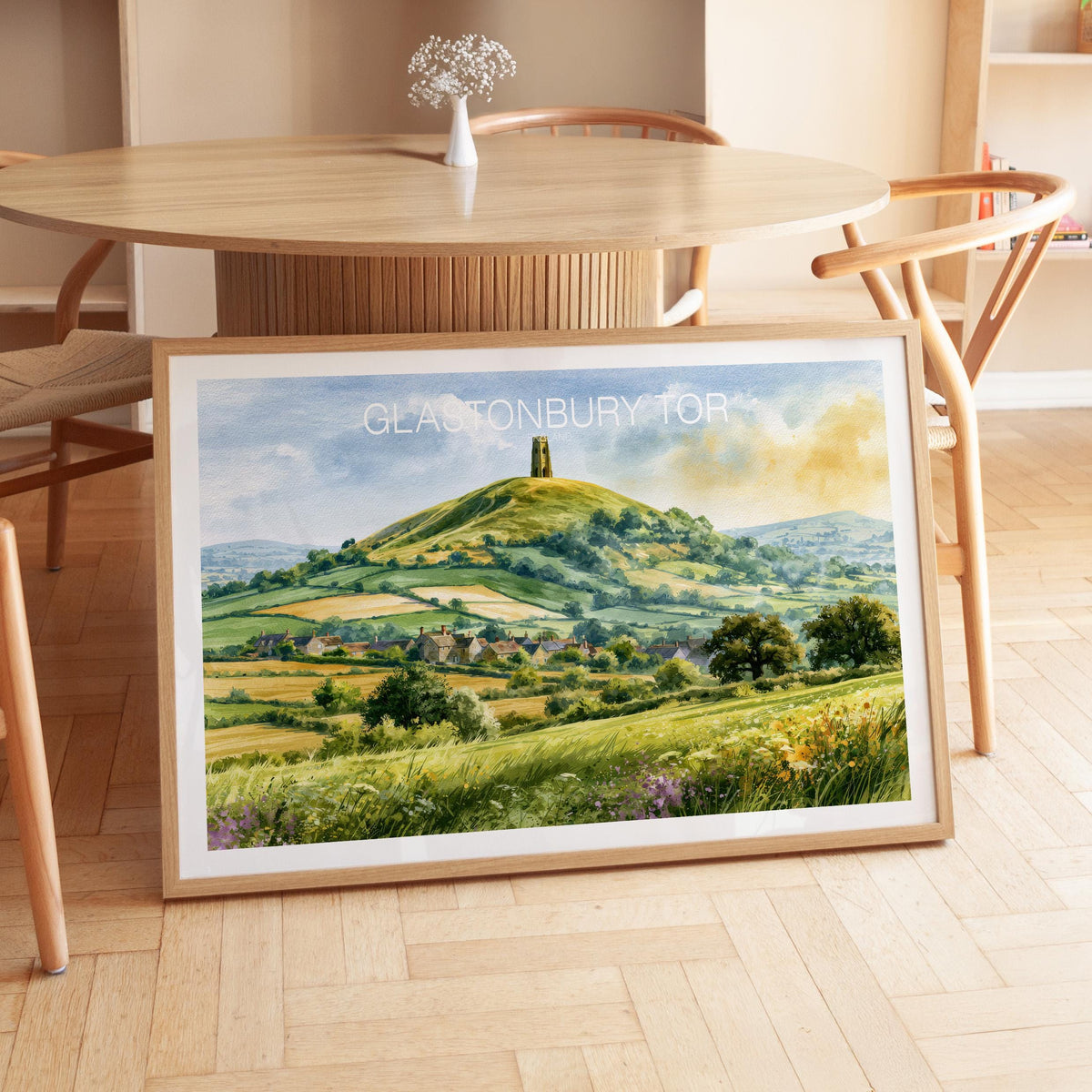 Glastonbury Tor travel poster – view 6