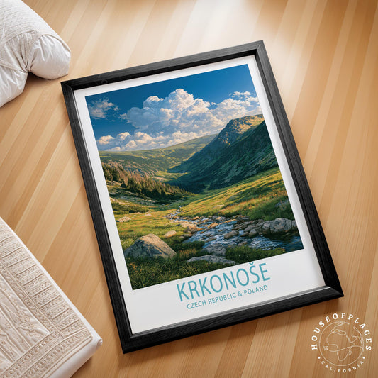 Krkonoše National Park travel poster – view 2