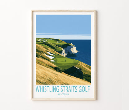 Whistling Straits Travel Poster – Golf Wall Art Print