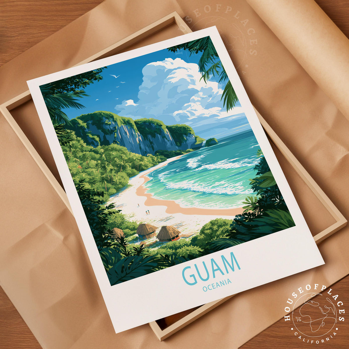 Guam Oceania travel poster – view 4