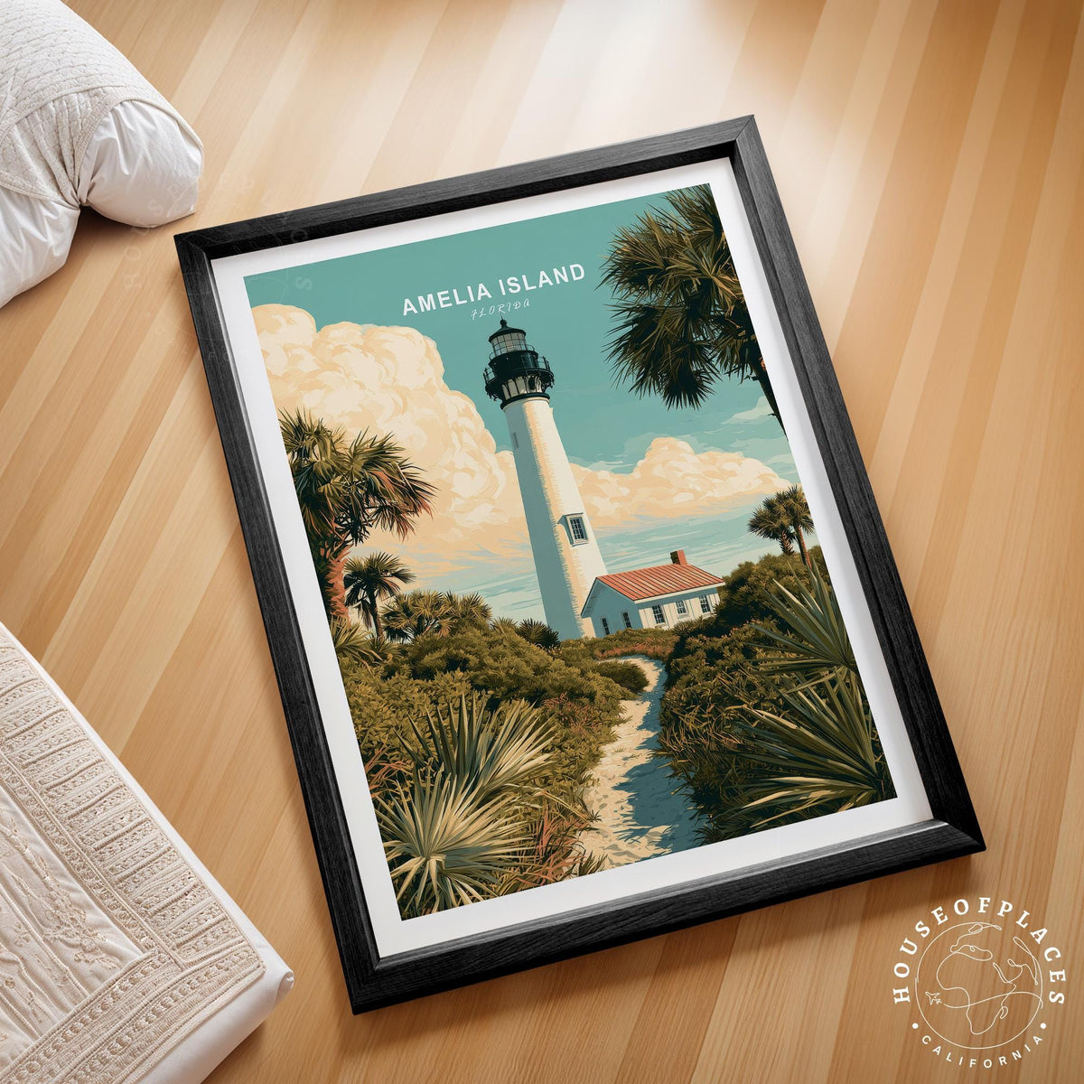 Amelia Island Lighthouse travel poster – view 2