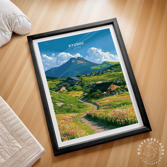 Kyushu travel poster – view 2
