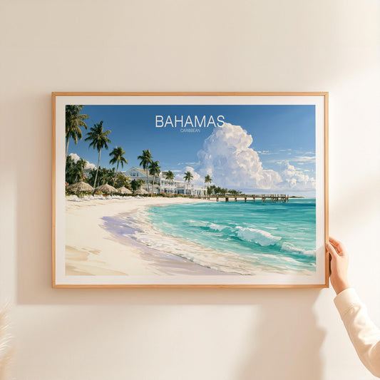 Bahamas Caribbean travel poster – view 2