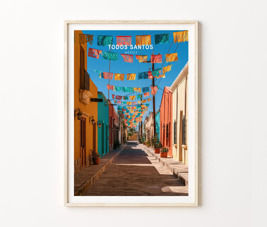 Todos Santos Travel Poster – Street Wall Art Print