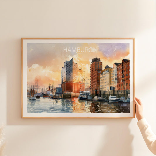 Hamburg travel poster – view 2