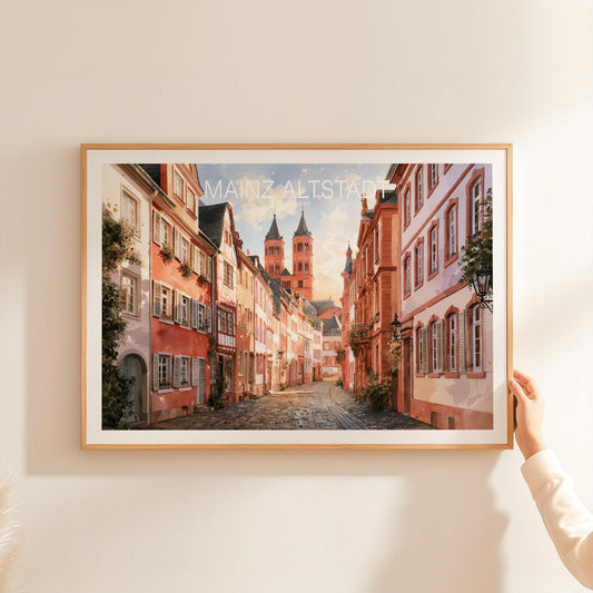 Mainz Altstadt travel poster – view 2