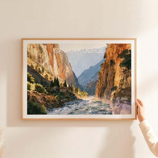 Samaria Gorge travel poster – view 2