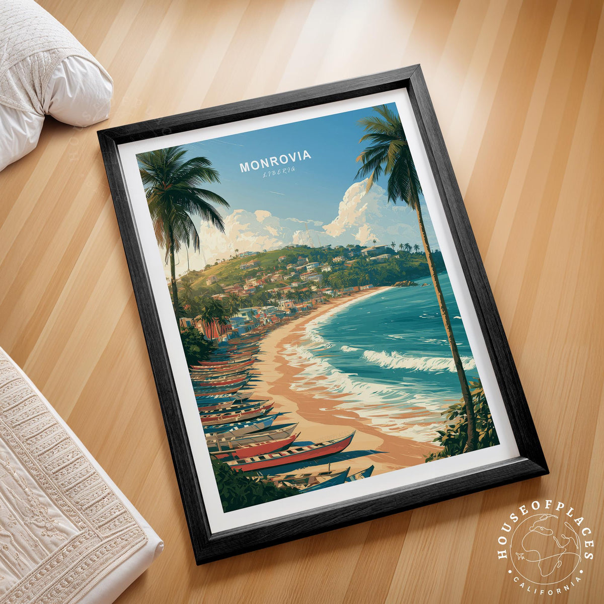 Monrovia Liberia travel poster – view 2