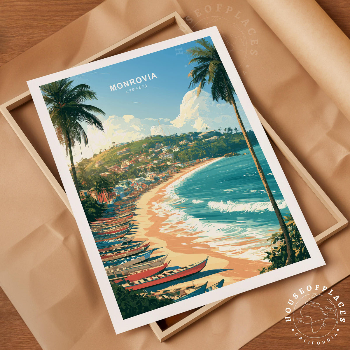 Monrovia Liberia travel poster – view 4
