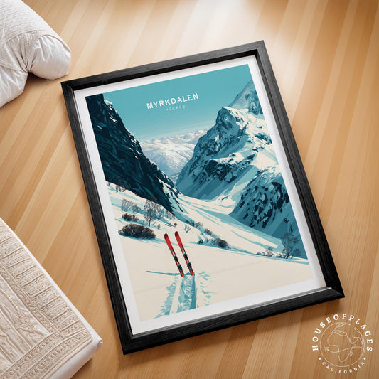 Myrkdalen travel poster – view 2