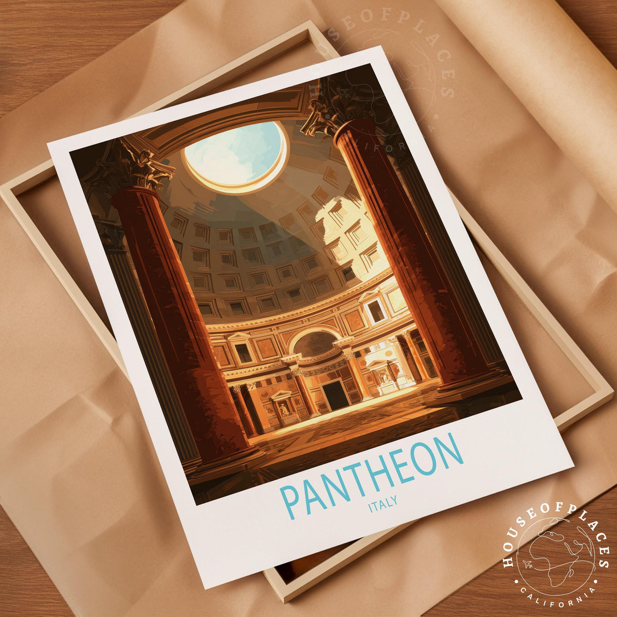 Pantheon Rome travel poster – view 4
