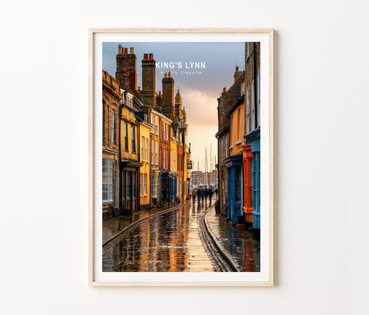 King's Lynn Travel Poster – UK Street Wall Art Print