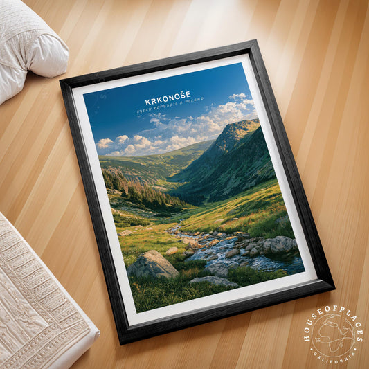Krkonoše National Park travel poster – view 2