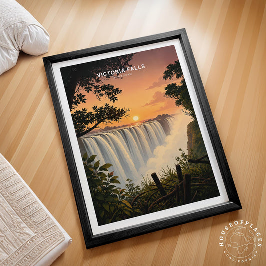 Victoria Falls travel poster – view 2