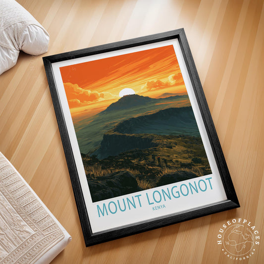 Mount Longonot travel poster – view 2
