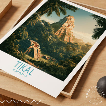 Tikal travel poster – view 7