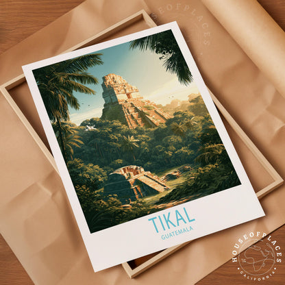 Tikal travel poster – view 4