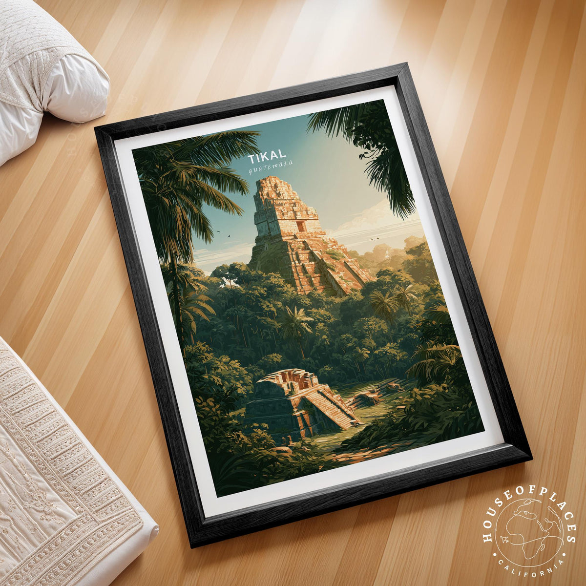 Tikal travel poster – view 2