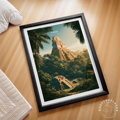 Tikal travel poster – view 2