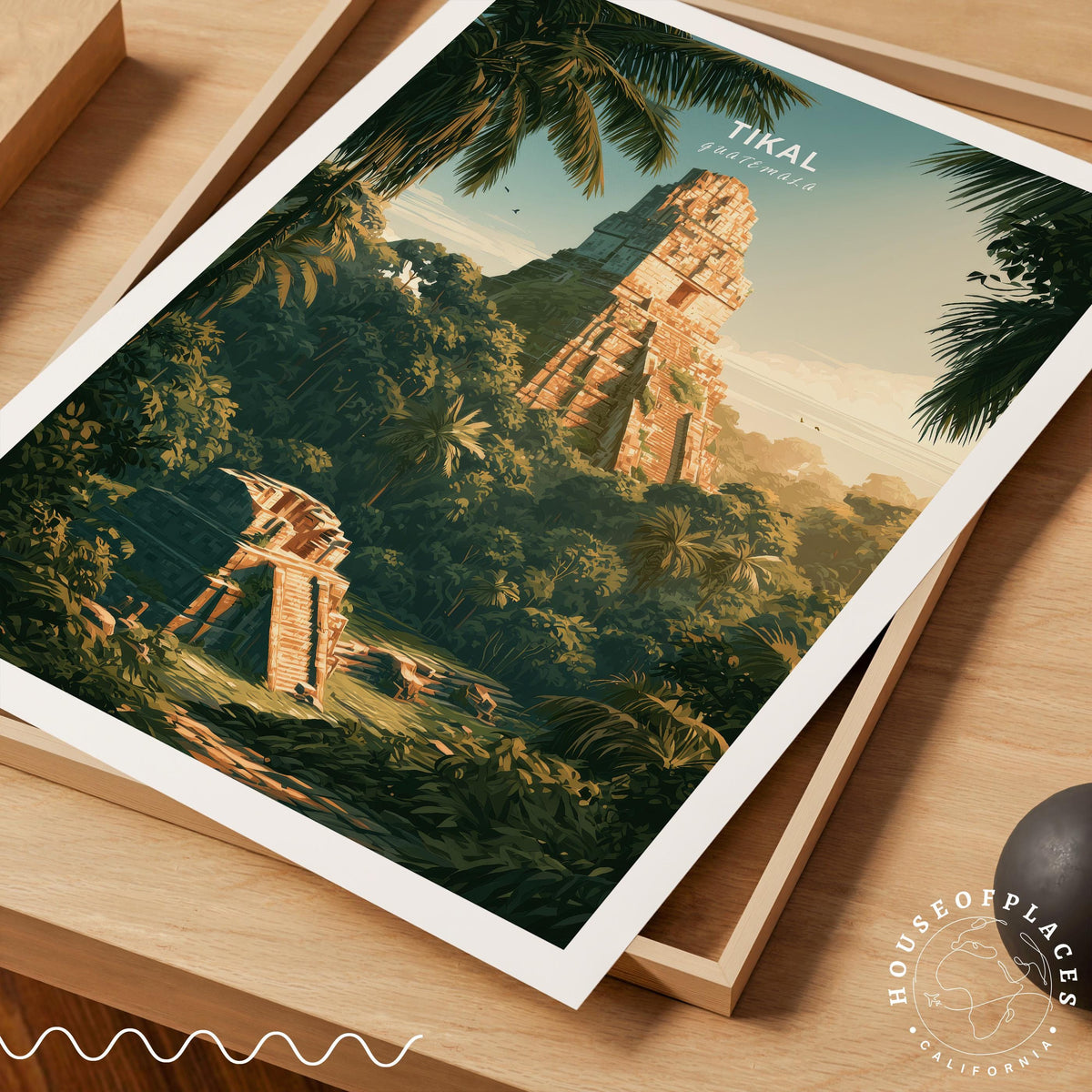 Tikal travel poster – view 7