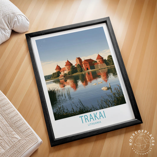 Trakai travel poster – view 2