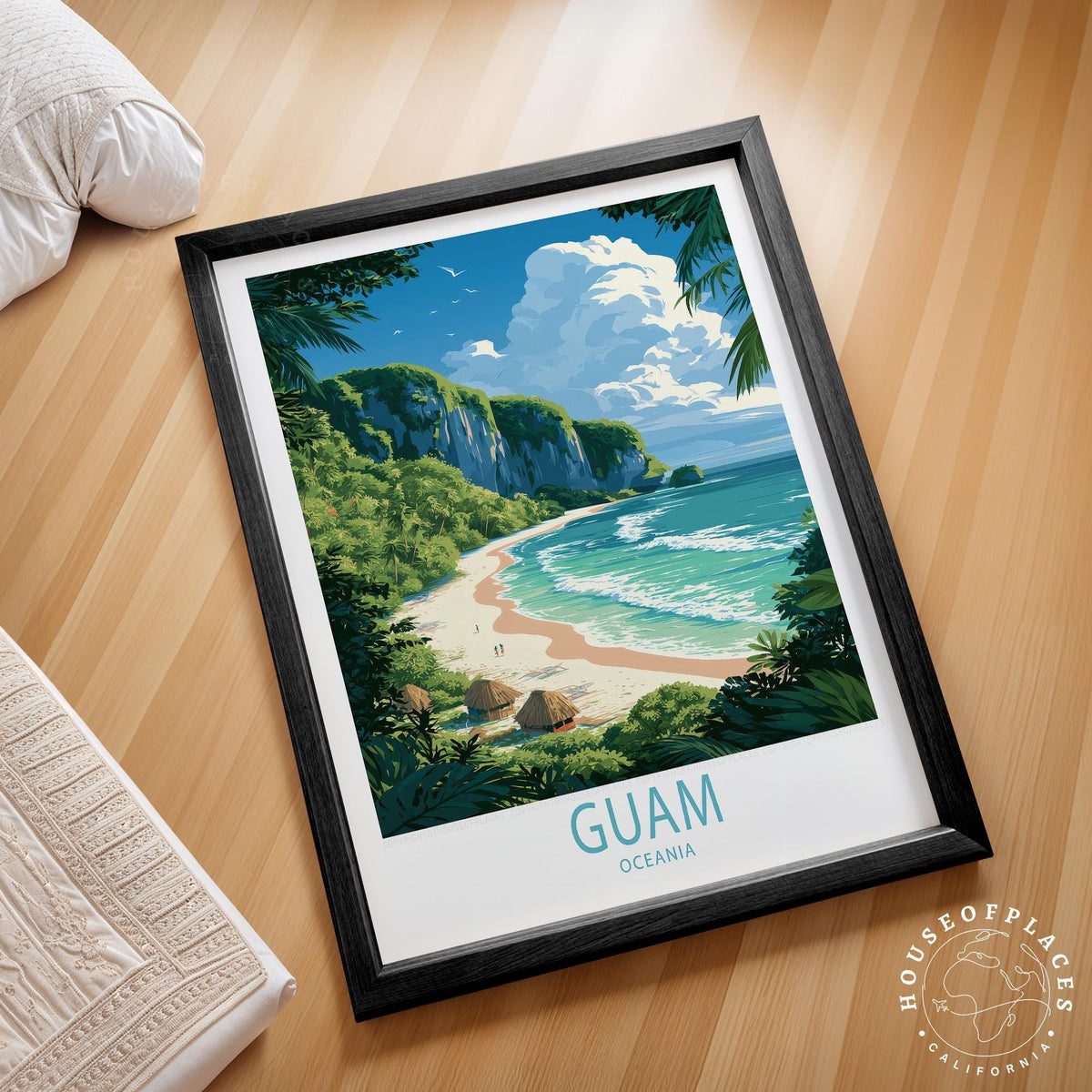 Guam Oceania travel poster – view 2