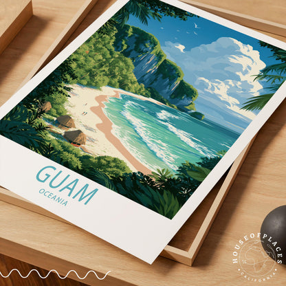 Guam Oceania travel poster – view 7