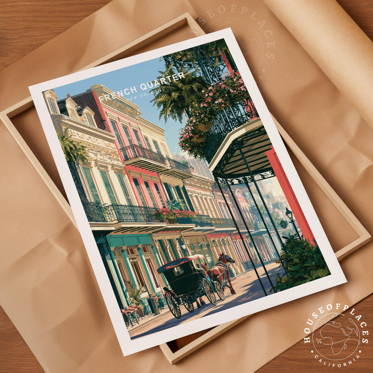 French Quarter travel poster – view 4