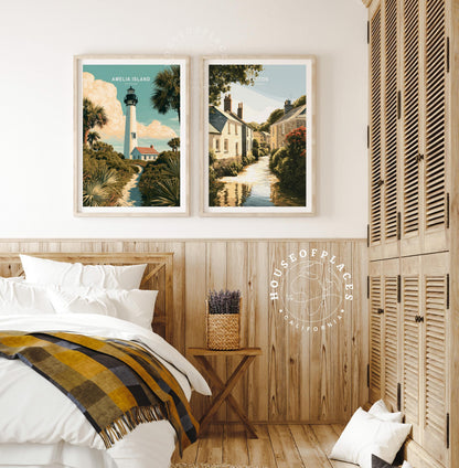 Amelia Island Lighthouse travel poster – view 9