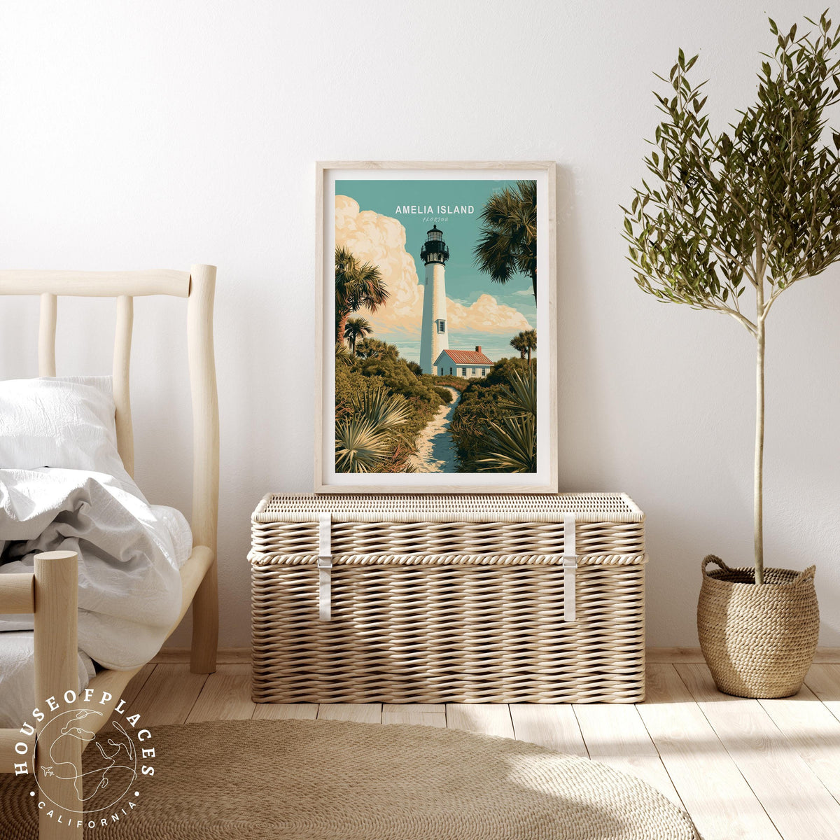 Amelia Island Lighthouse travel poster – view 3