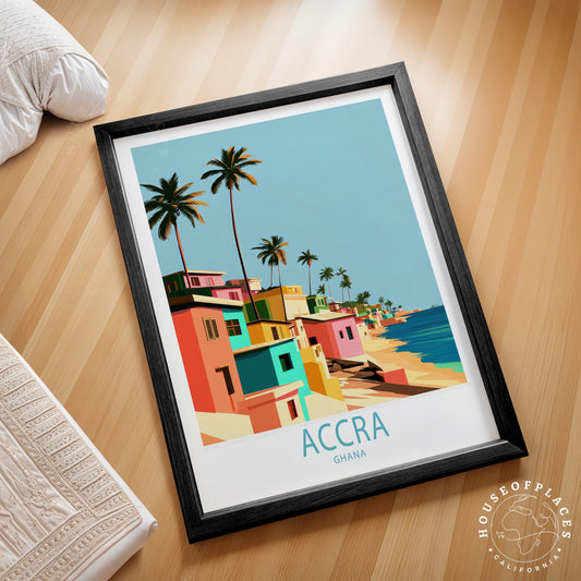 Accra travel poster – view 2