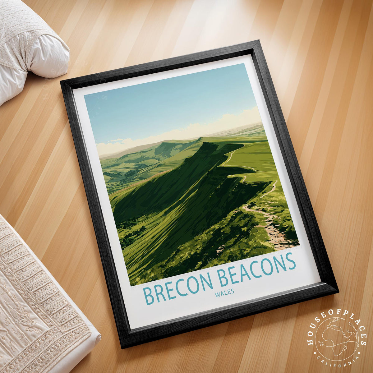 Brecon Beacons travel poster – view 2