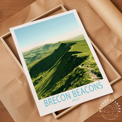 Brecon Beacons travel poster – view 4