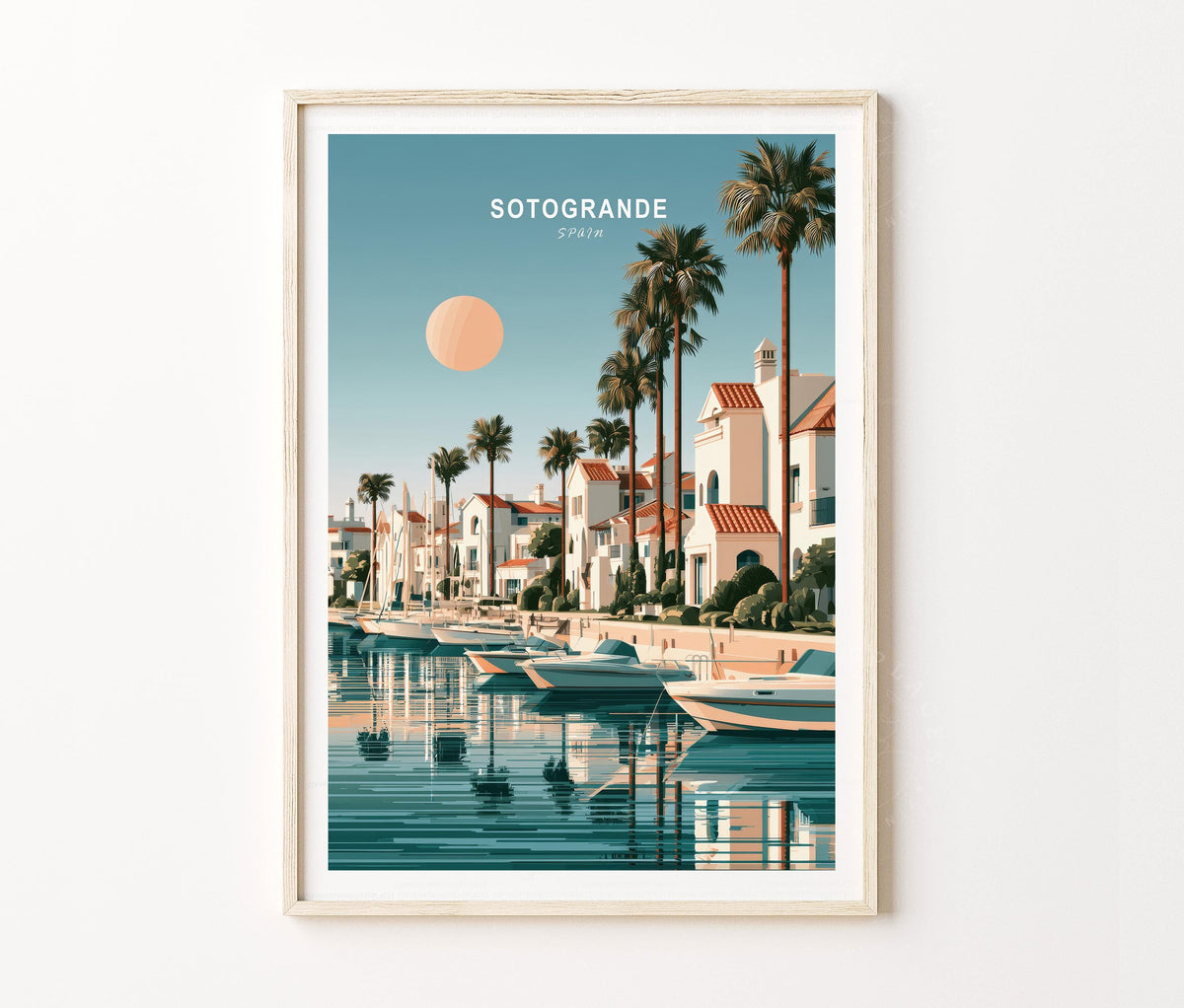 Sotogrande Travel Poster – Spain Wall Art Print