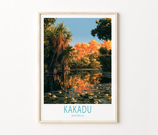 Kakadu Travel Poster – Australia Wall Art Print