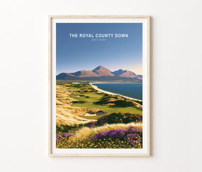 Royal County Down Travel Poster – Golf Wall Art Print