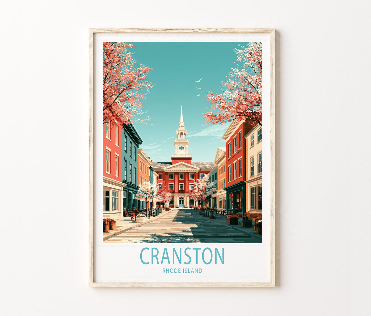 Cranston Travel Poster – Rhode Island Wall Art Print