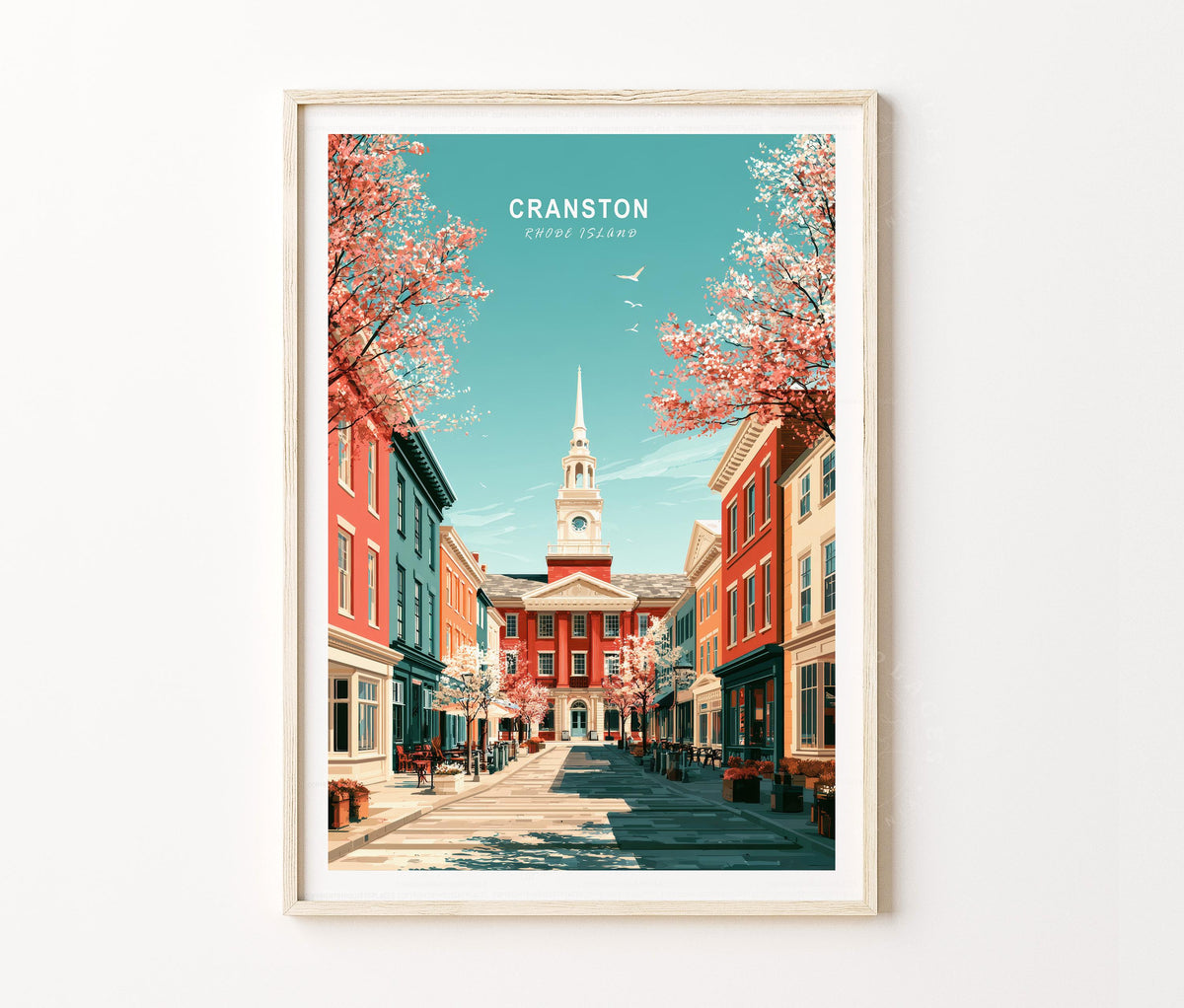 Cranston Travel Poster – Rhode Island Wall Art Print