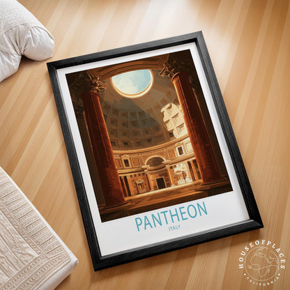 Pantheon Rome travel poster – view 2
