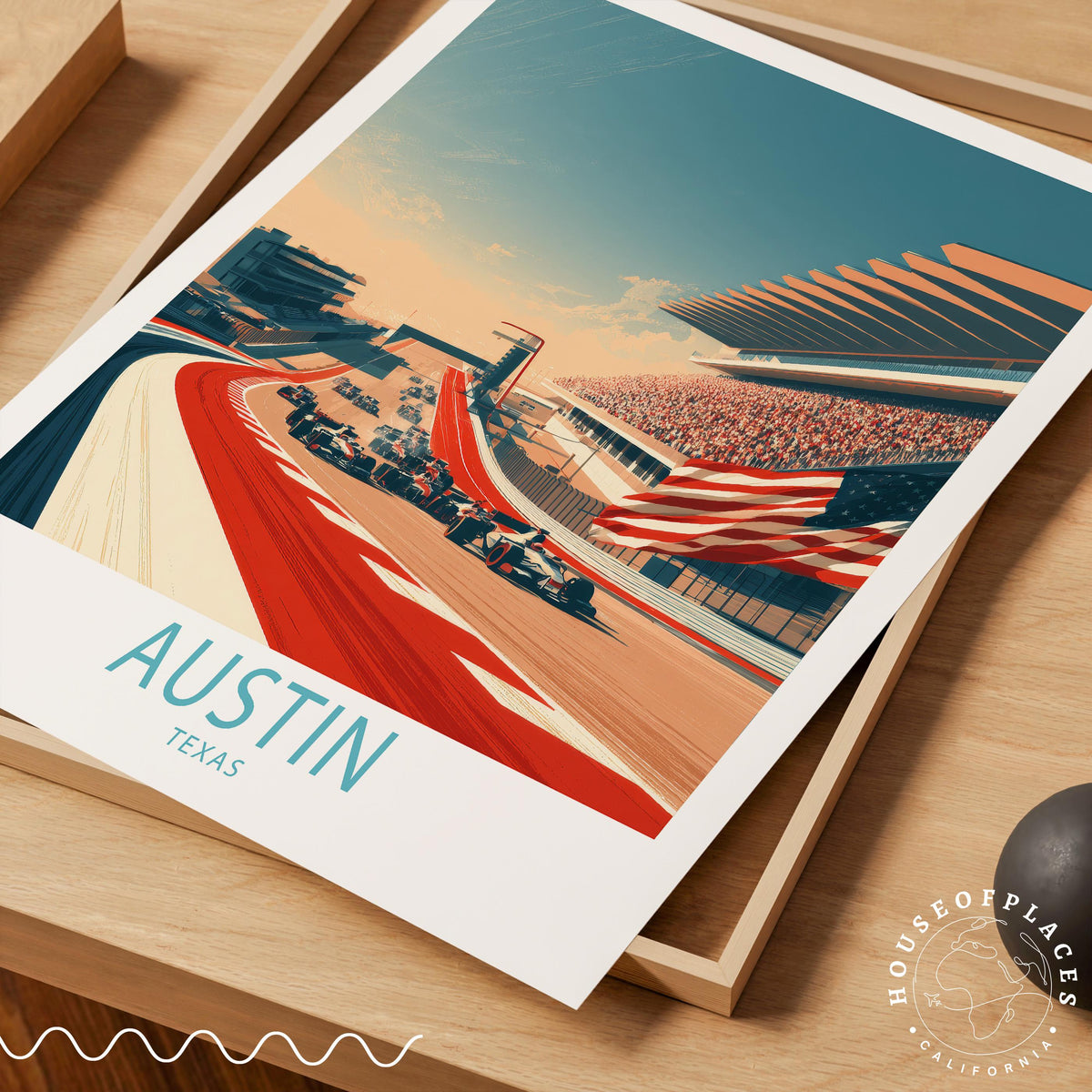 Austin Texas Grand Prix travel poster – view 7