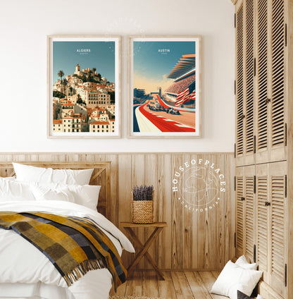 Austin Texas Racing travel poster – view 9