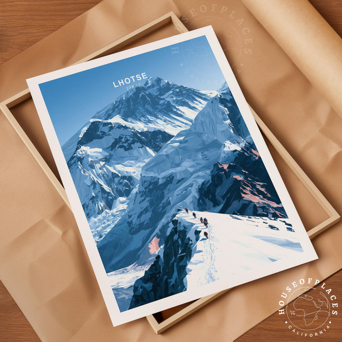 Lhotse Tibet travel poster – view 4