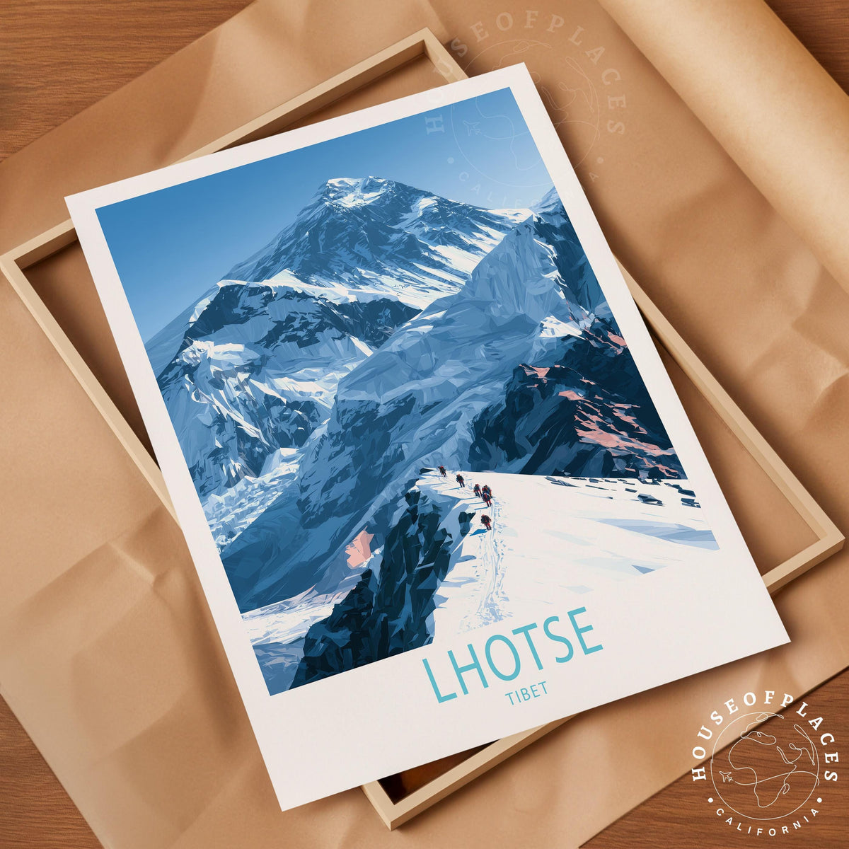 Lhotse Tibet travel poster – view 4