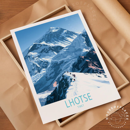 Lhotse Tibet travel poster – view 4