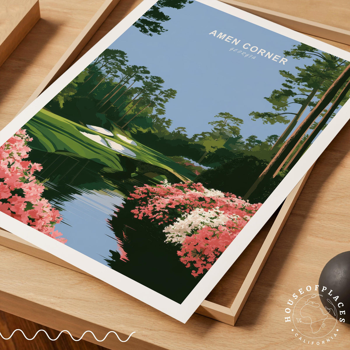 Amen Corner Augusta travel poster – view 7