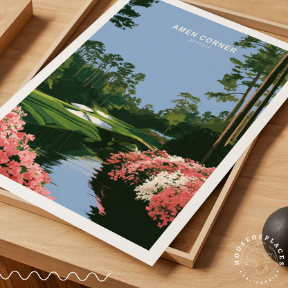 Amen Corner Augusta travel poster – view 7