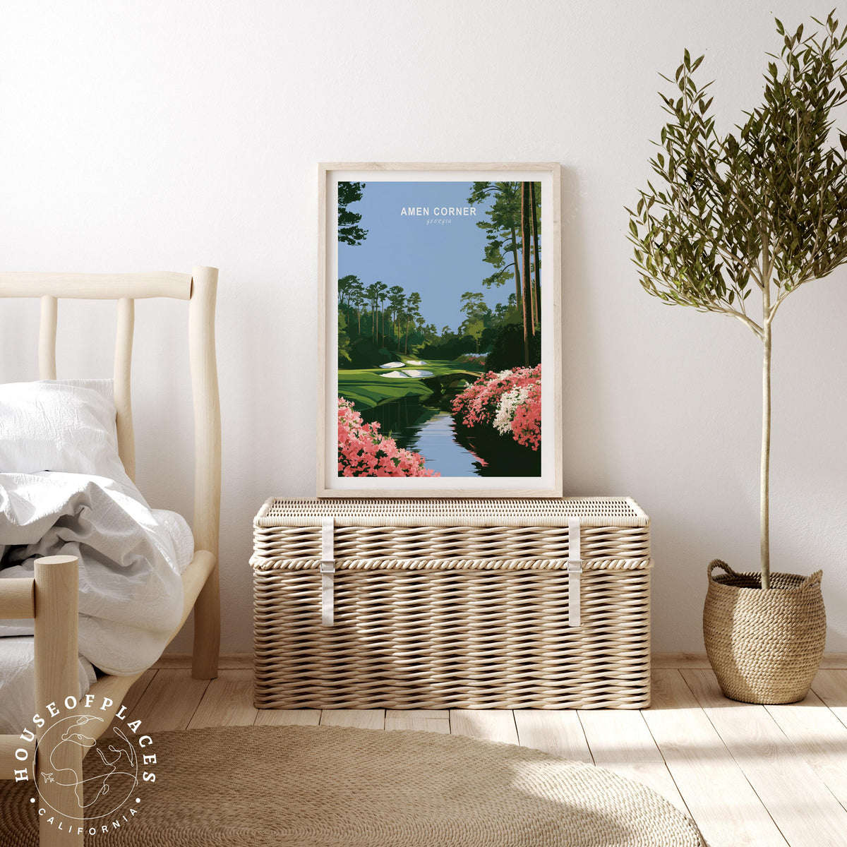 Amen Corner Augusta travel poster – view 3
